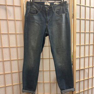 Y2K Jessica Simpson Forever Skinny Crop Jeans Sz. 29 / Womens 8 Medium Blue Wash